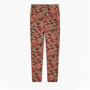 J. Crew J. Crew Floral Jamie pant with elastic waist size 12